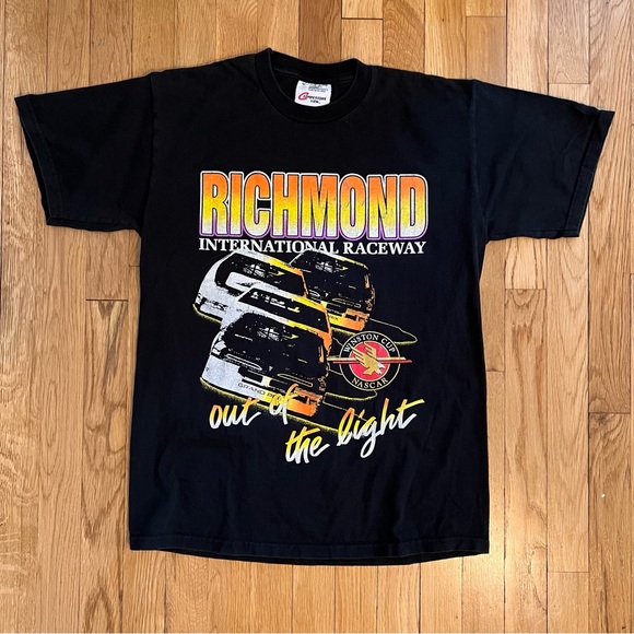 Vintage 1998 NASCAR Winston Cup T Shirt Medium Black - Picture 1 of 8